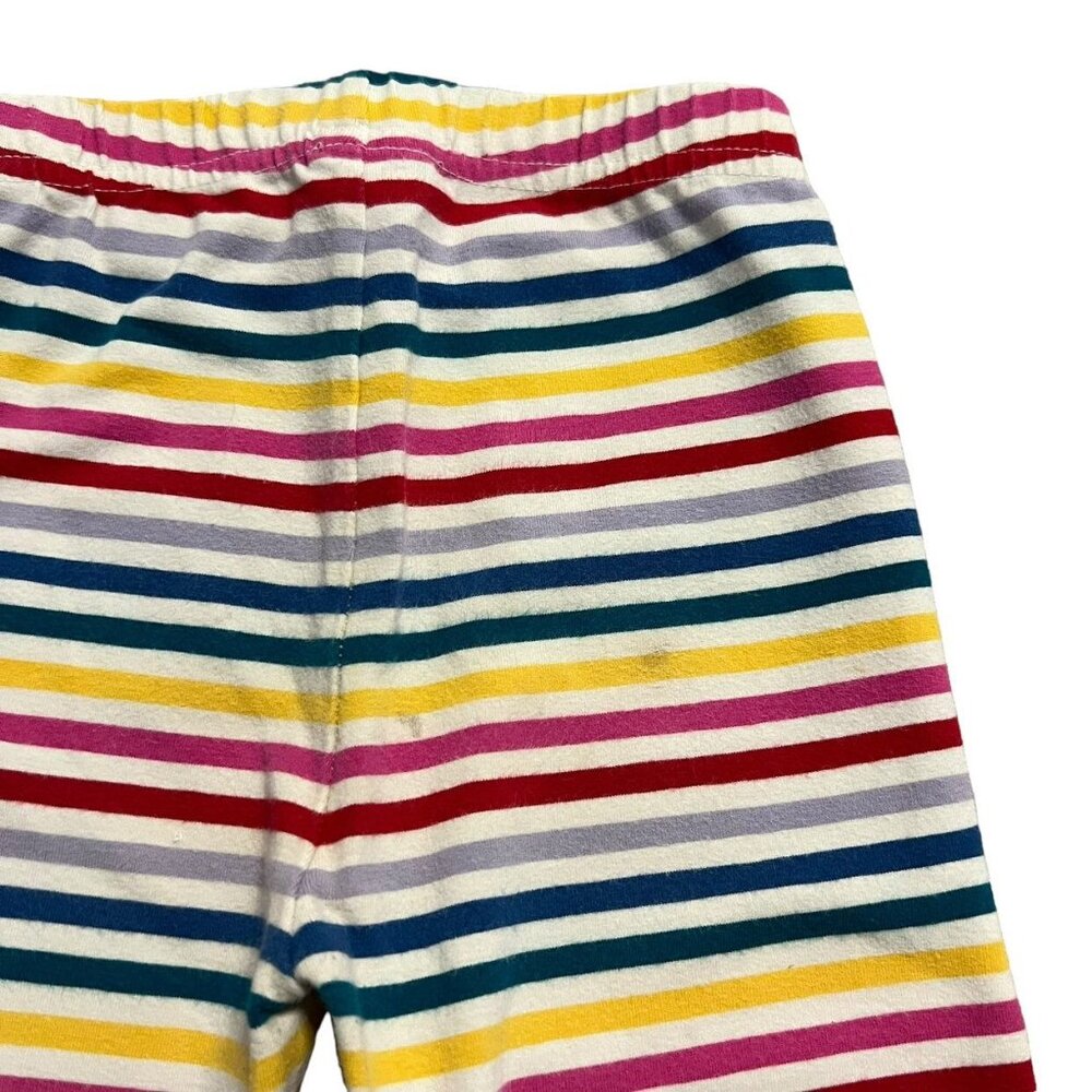 Hanna Andersson Sz 100 (4Y) Colorful Stripe Cropped Leggings - Picture 4 of 6
